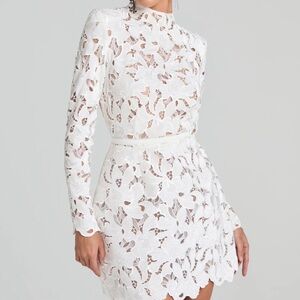 Elegant White Lace Dress